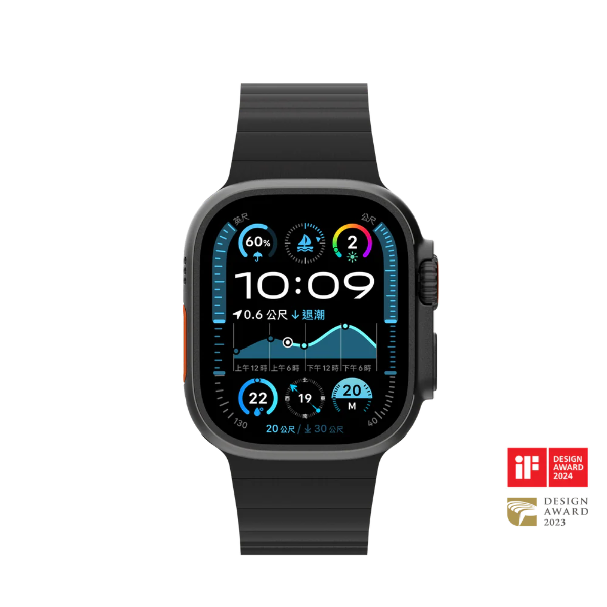 台灣 UNIU Click 磁吸快扣錶帶 不鏽鋼黑色-Apple Watch 42 | 44 | 45 | 46 | 49