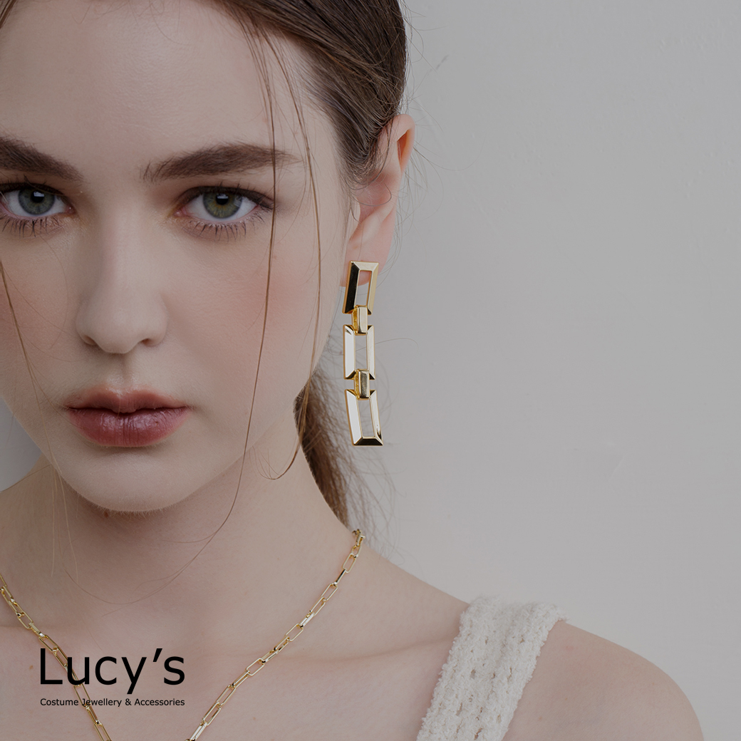 長方鍊 耳環 (119373)