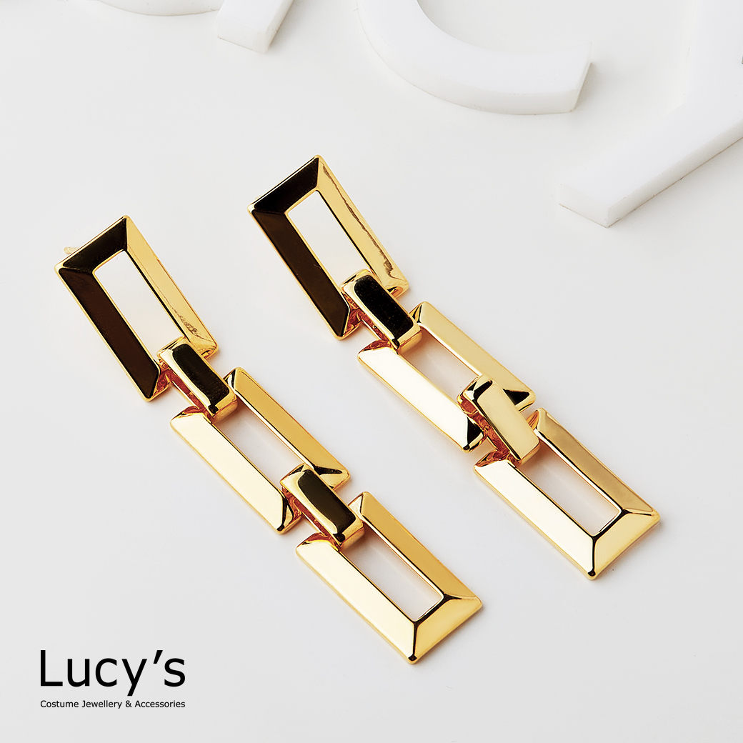 長方鍊 耳環 (119373)