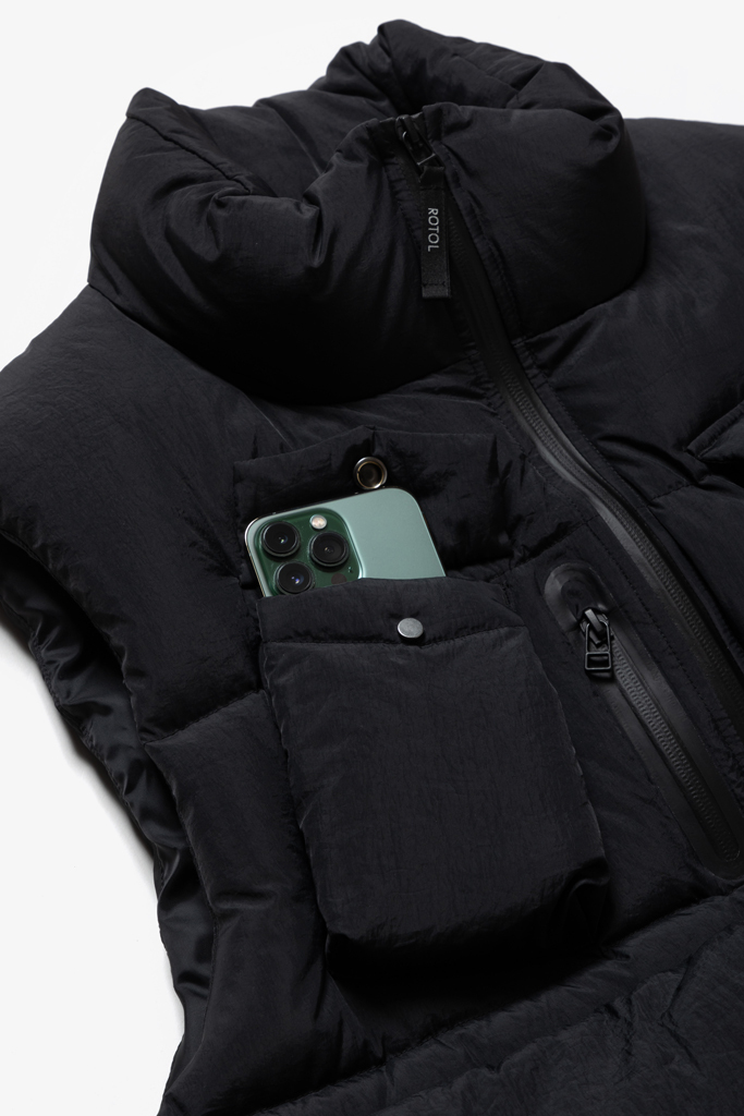 ROTOL　VEST Black size2 ダウン 通販] ROTOL(ロトル) ROTOL CURVY DOWN VEST 商品ページ – fazeone