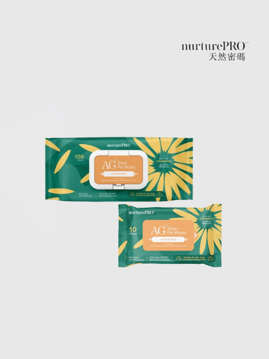 【天然密碼】銀離子寵物濕紙巾｜原味無香