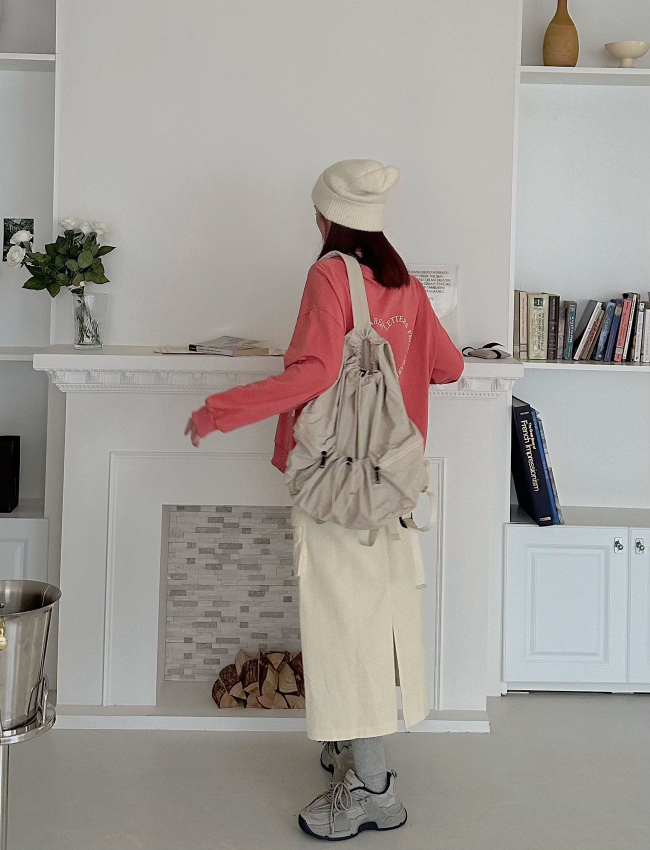 後印心型字母大學T