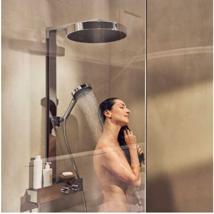 hansgrohe Rainfinity 26853, -000 Showerpipe 360 1jet with ShowerTablet 350