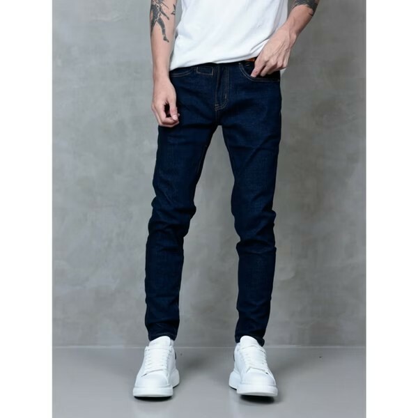 FABULOUS 斯洛伐克百搭素面深藍色牛仔褲 G318