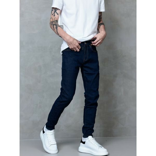 FABULOUS 斯洛伐克百搭素面深藍色牛仔褲 G318