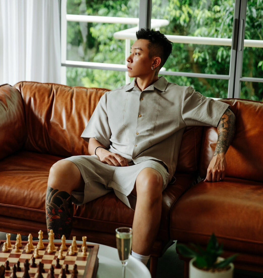 palm vibes lycra top