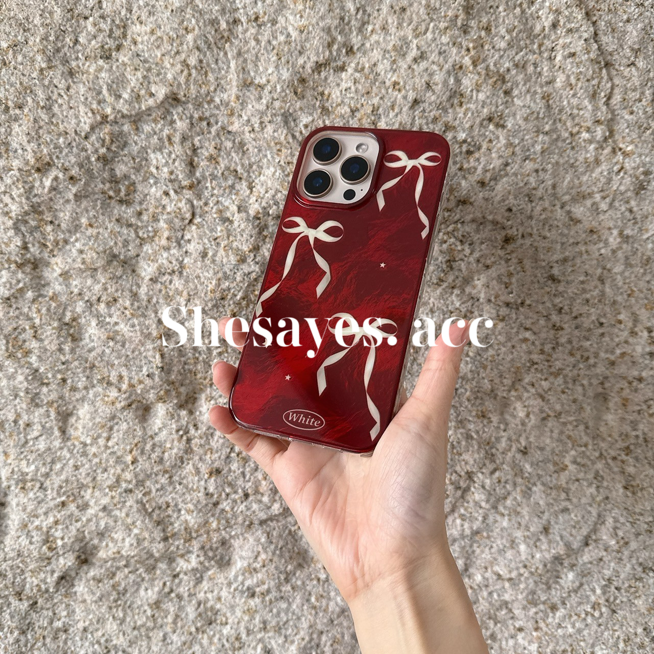 IPHONE 浪漫聖誕蝴蝶結手機殼