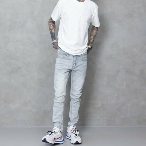 FABULOUS 天涯築夢者淺藍牛仔長褲 G320