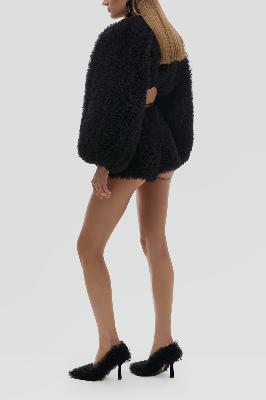 SELEZZA｜MERCY 荷葉泡泡袖短版開襟衫