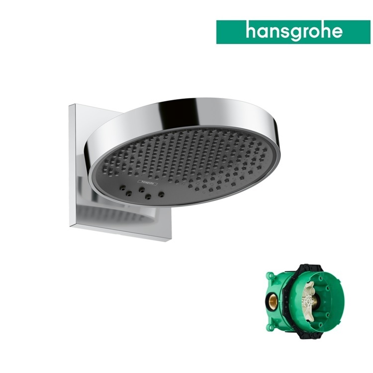 hansgrohe Rainfinity 26232, -000 + 01800, -180 Overhead shower 250 3jet with wall connection