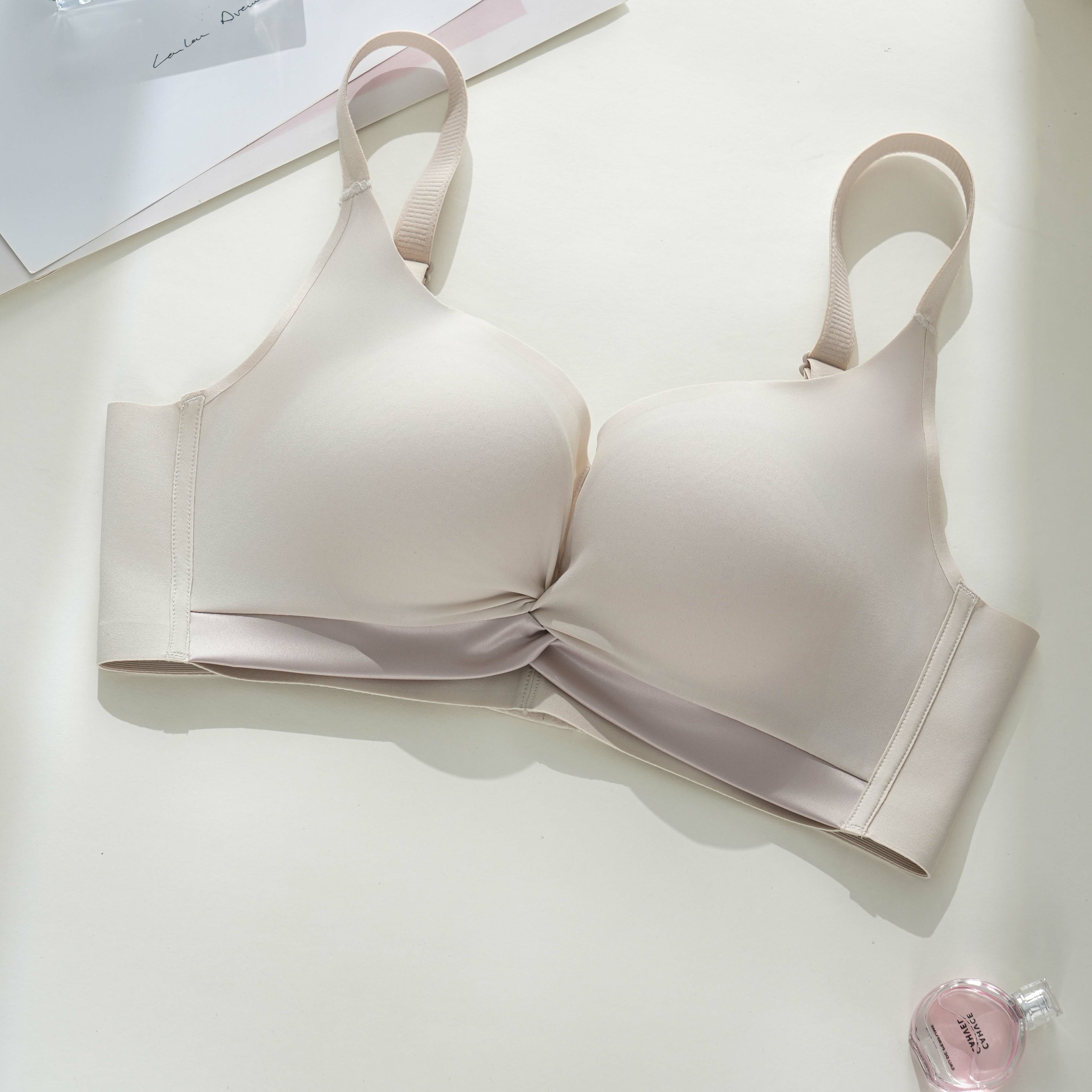 Ambiance扭結輕塑蠶絲無鋼圈調整型內衣-膚色 (4色)