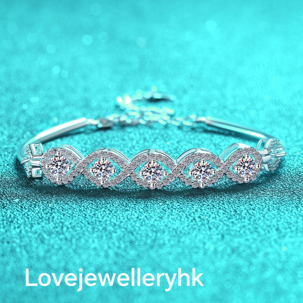 莫桑鑽典雅手鍊    B1.5C029