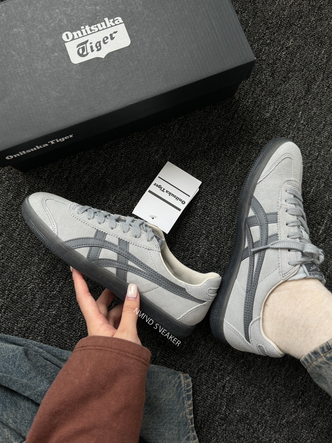 <快速出貨> Onitsuka Tiger 鬼塚虎 Tokuten 淺灰底深灰虎爪紋