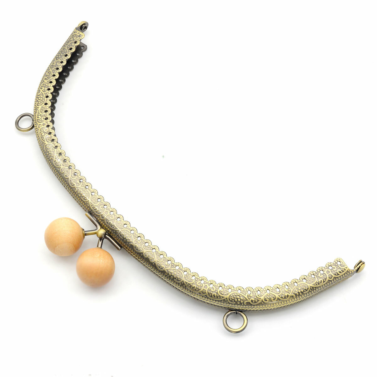 20.5公分木珠頭半圓口金【贈蓋子口袋側背包紙型】