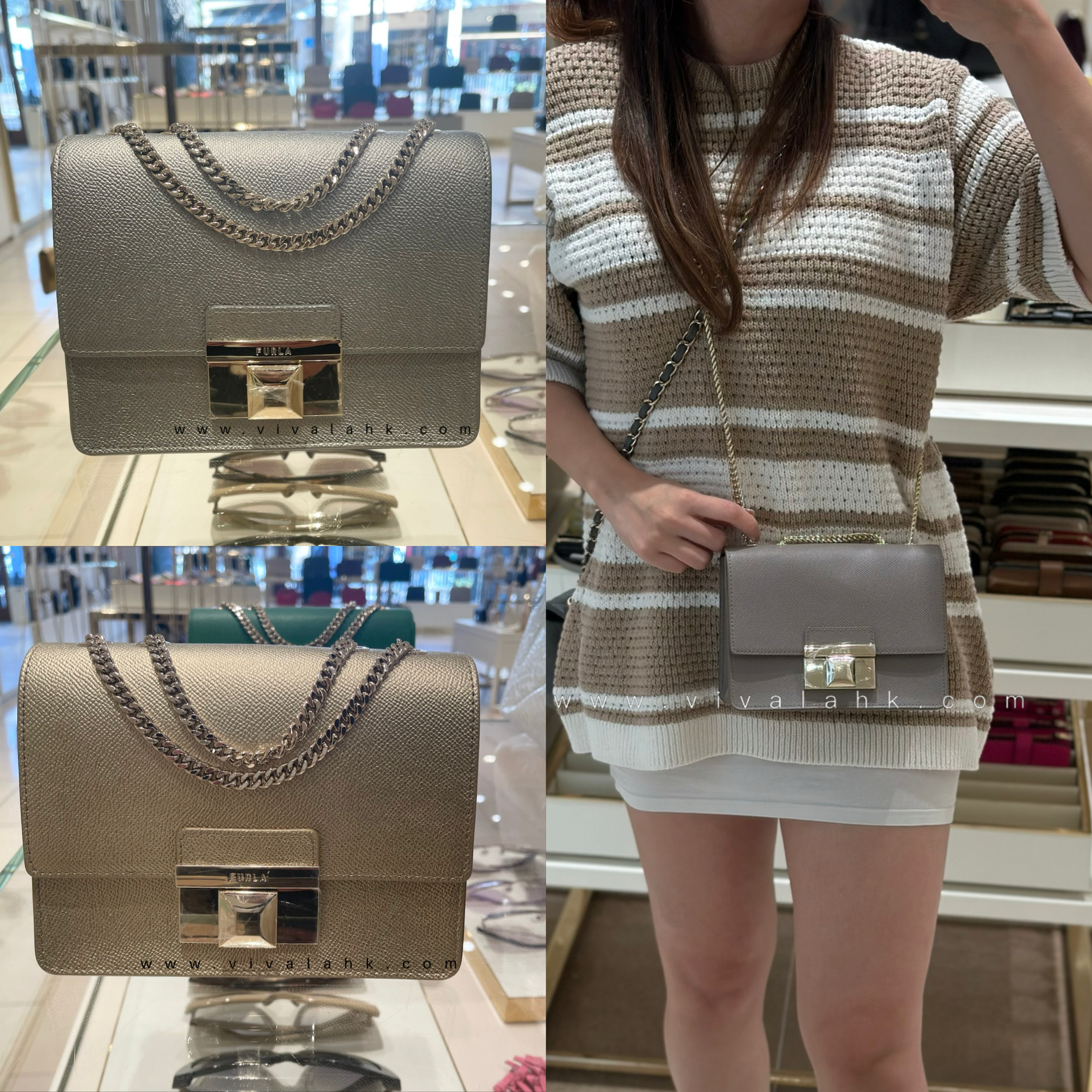 Furla - Venere 斜咩袋 (Mini) (金屬面皮) (WB00936 BX0342)