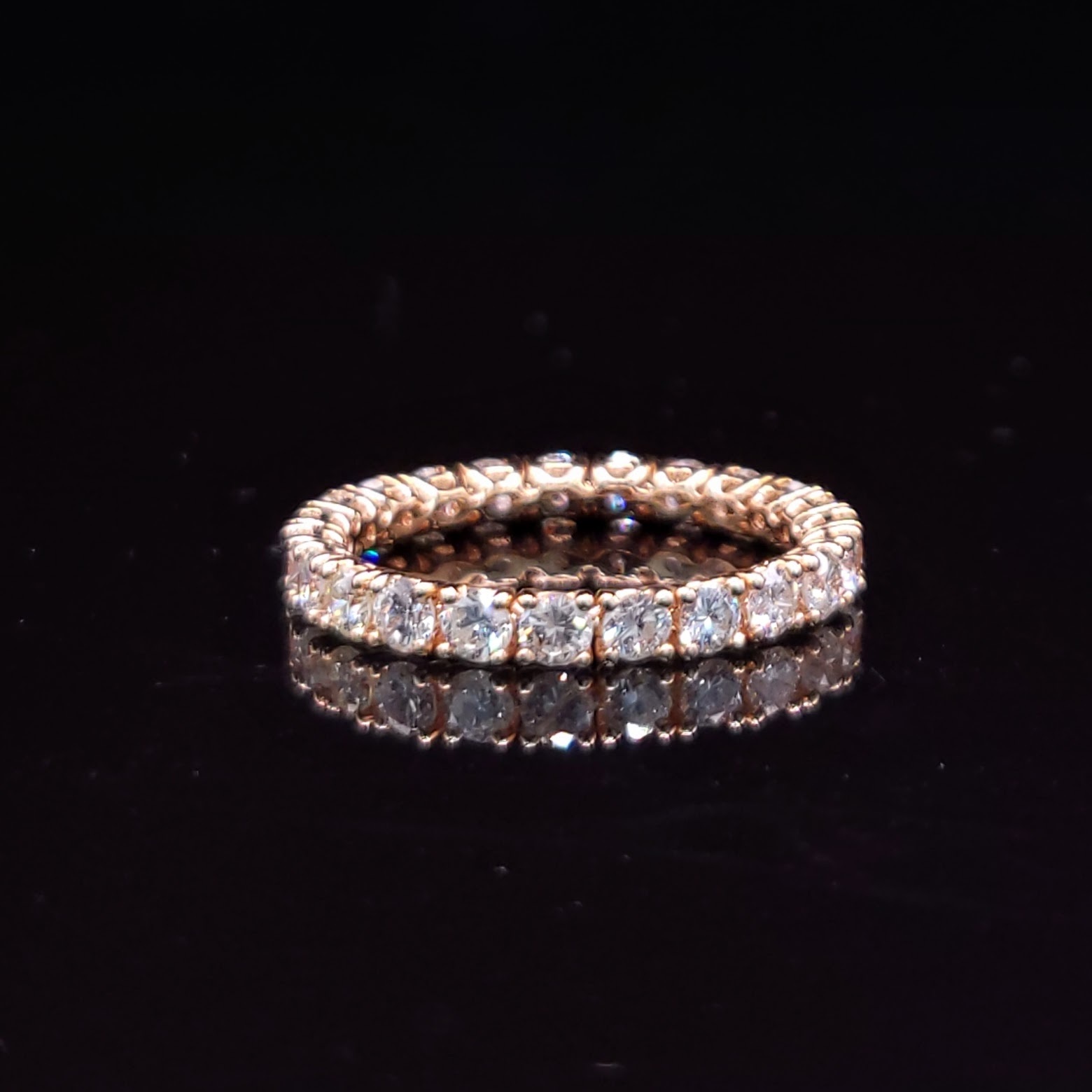 18K Rose Gold 1.30ct Diamond Eternity Ring