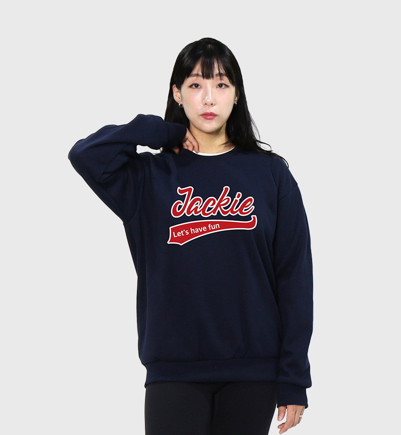 JACKIE海軍藍運動大學T