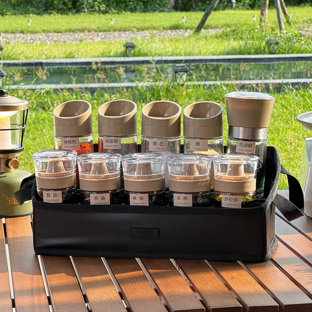 【仙德曼】露營調味罐10件套組
