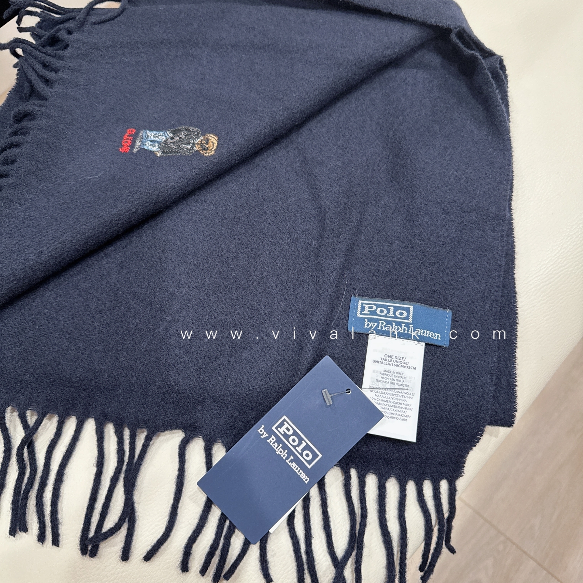 Polo Ralph Lauren - 熊仔Logo 羊絨混羊毛頸巾 (PC0767)