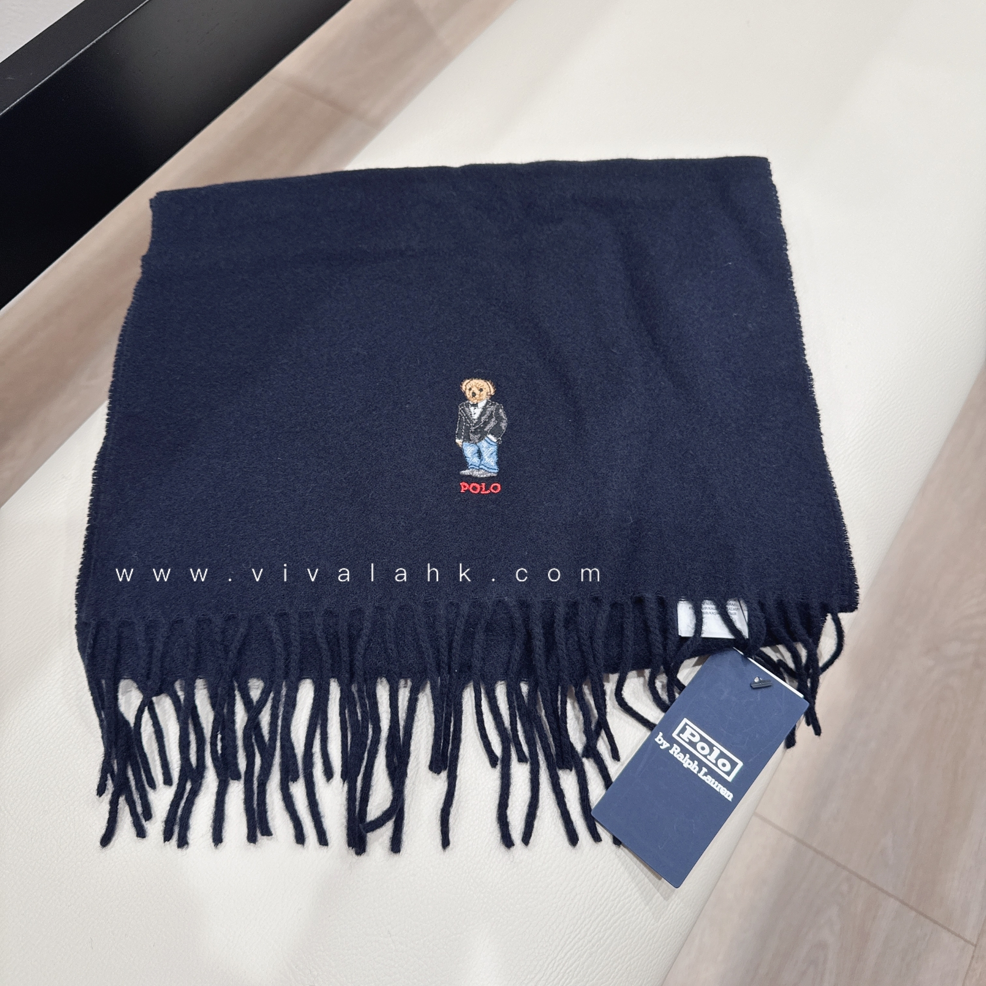 Polo Ralph Lauren - 熊仔Logo 羊絨混羊毛頸巾 (PC0767)