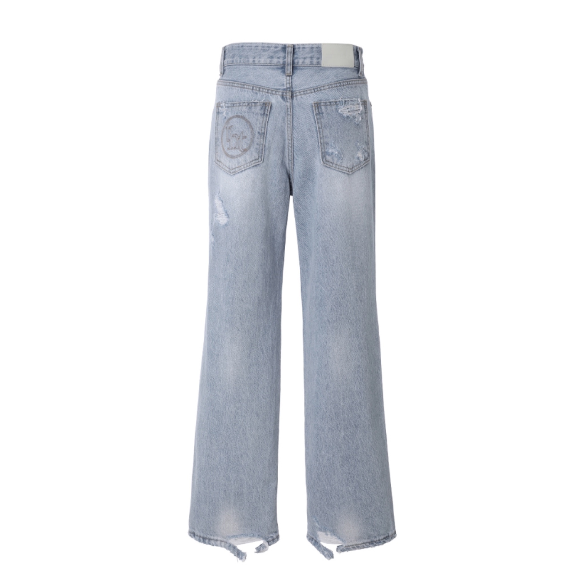 [threetimes] DAMAGED DENIM JEANS