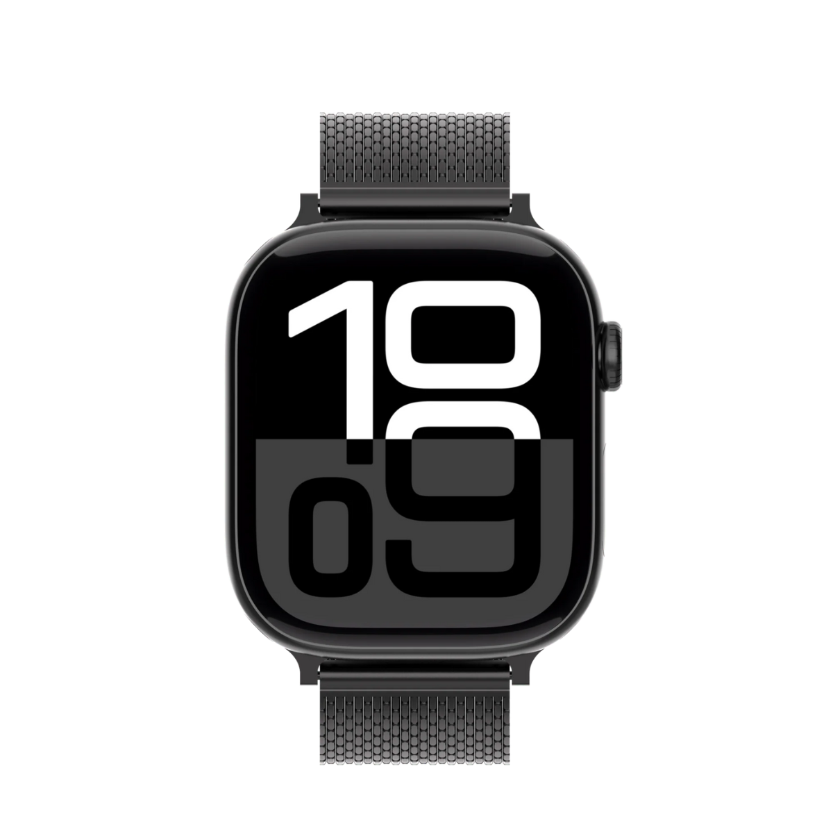 台灣 UNIU Mesh Pro 精鋼米蘭錶帶 不鏽鋼黑色- Apple Watch Series 10~1 (SE) 45/44/42mm (mm)