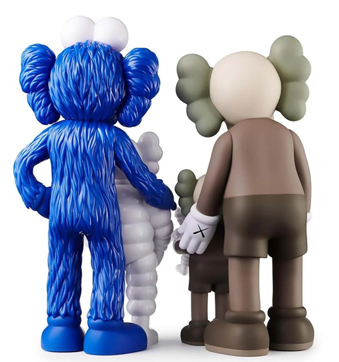 KAWS FAMILY FIGURE BLUE BROWN WHITE