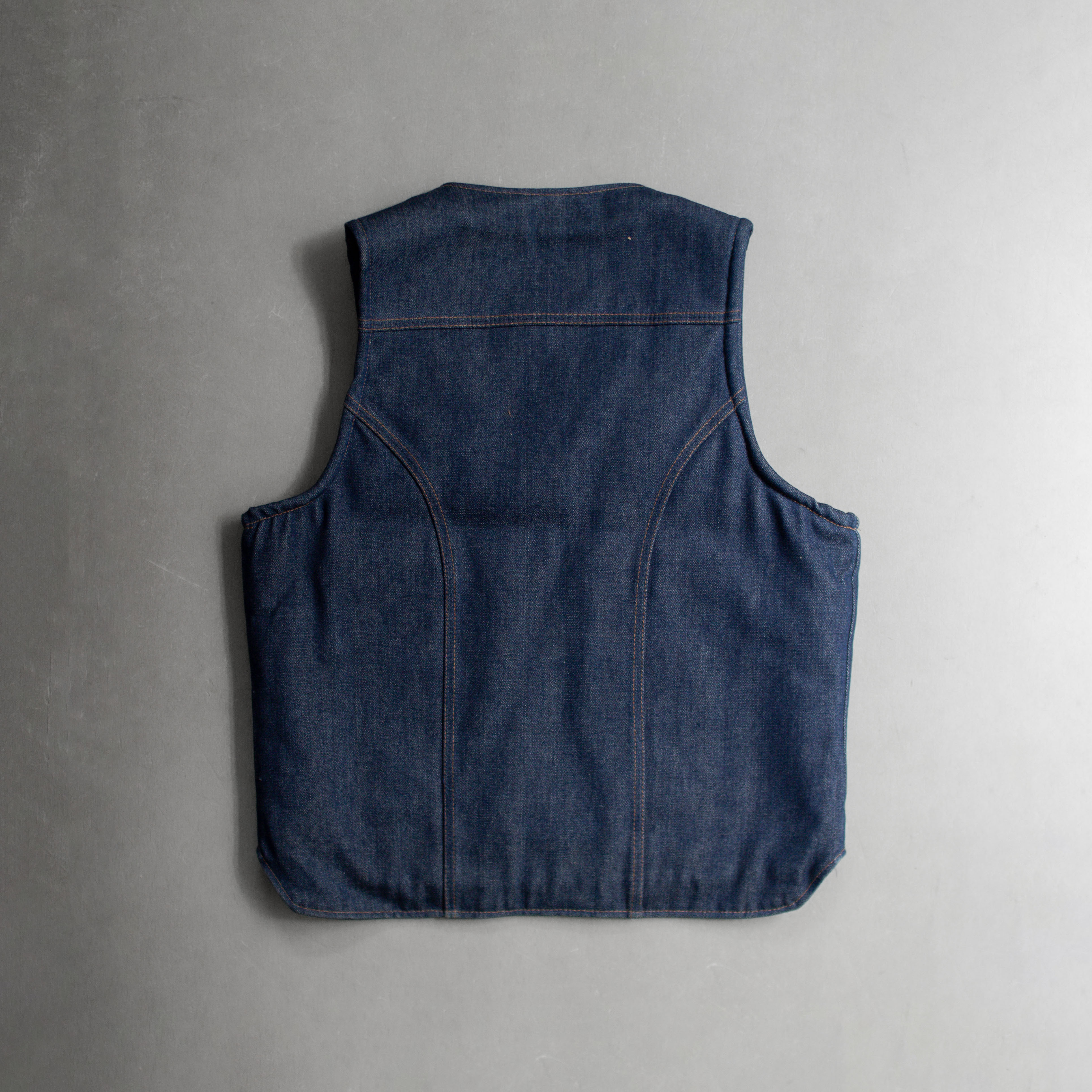 70-80S MAVERICK DENIM SHERPA VEST 美國製 刷毛 原色 深藍 丹寧 背心
