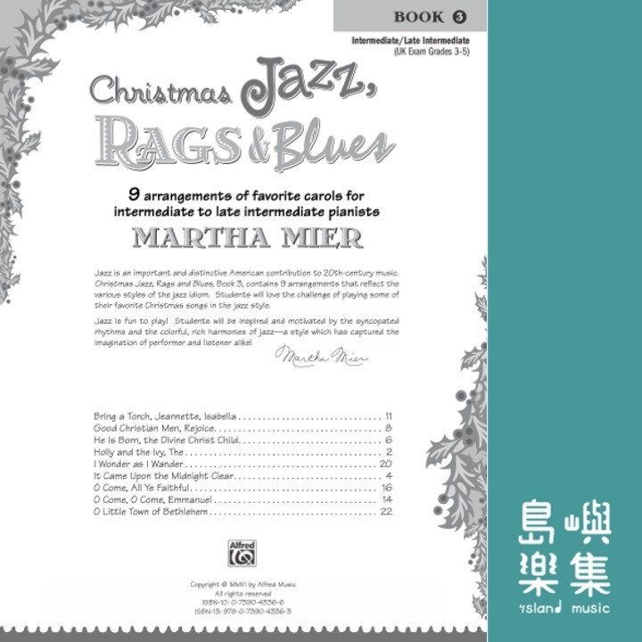 Christmas Jazz, Rags & Blues, Book 3