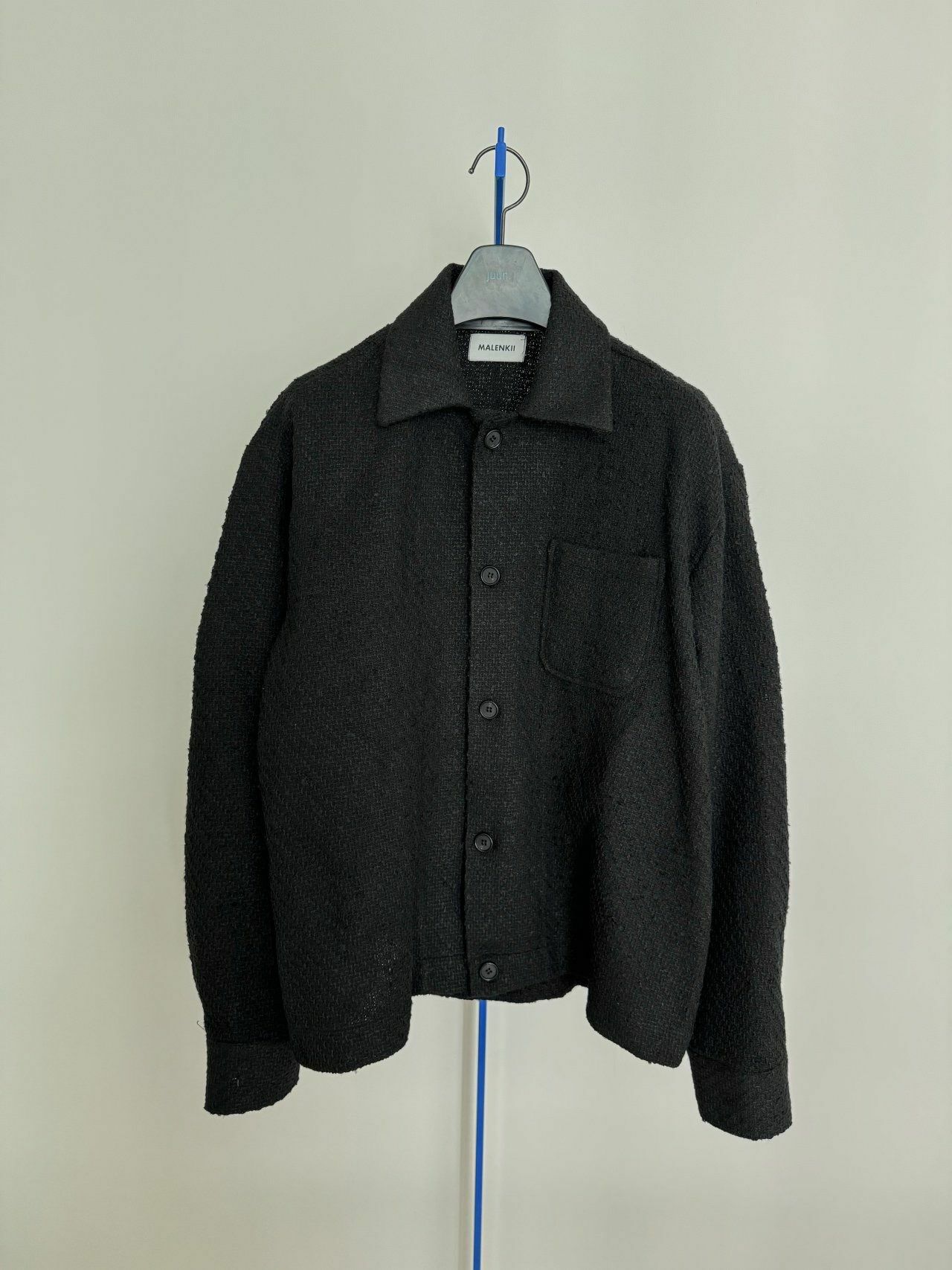 淨色暗紋/格仔長袖恤衫 MALENKII-111S