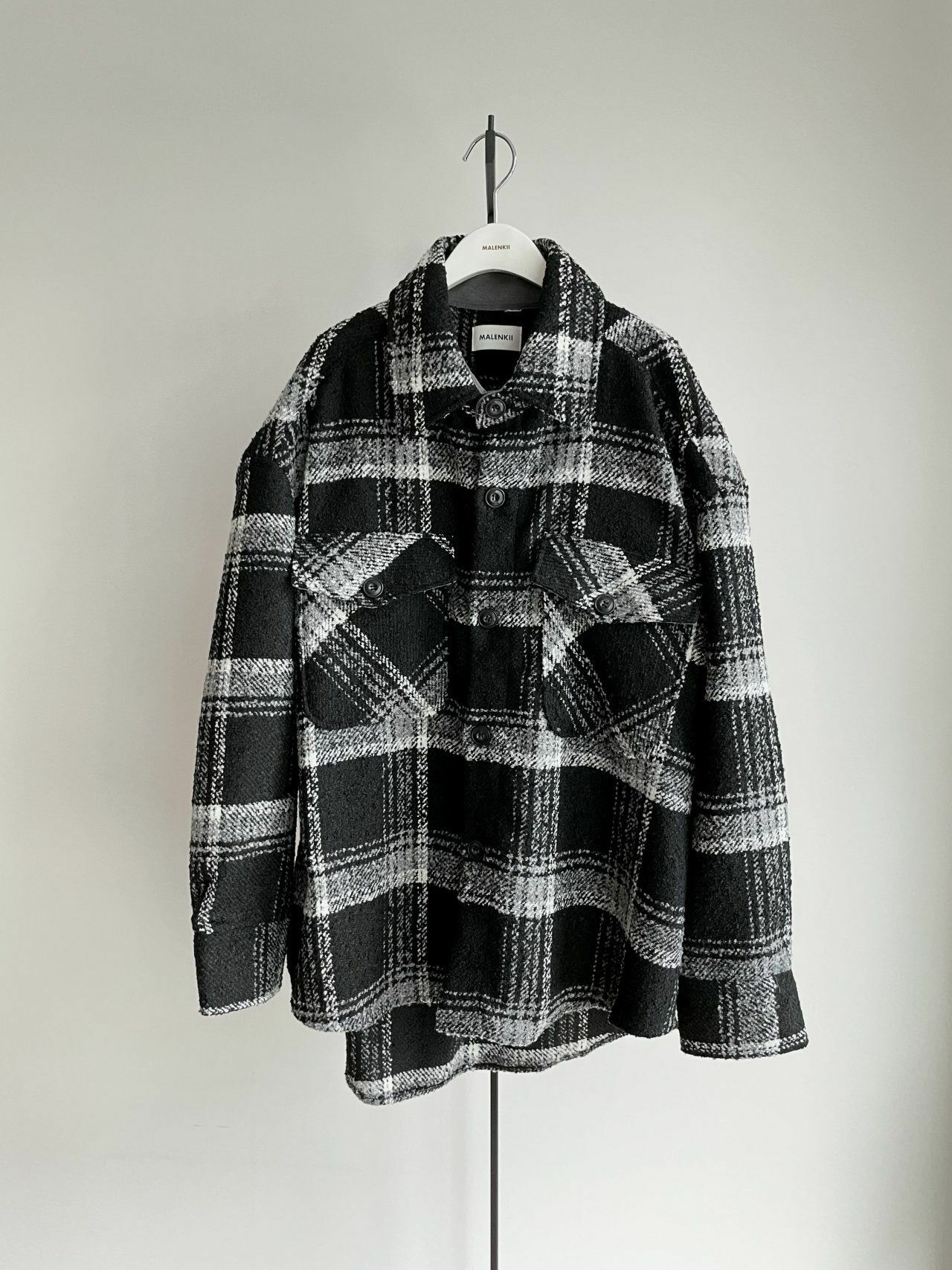 格仔長袖恤衫 MALENKII-121JK