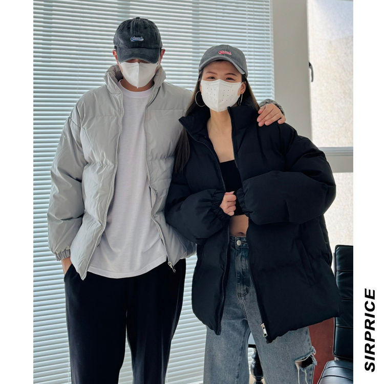 韓系立領鋪棉麵包外套