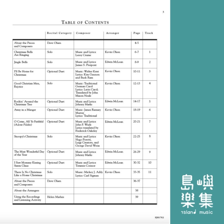 In Recital with Popular Christmas Music, Book 2