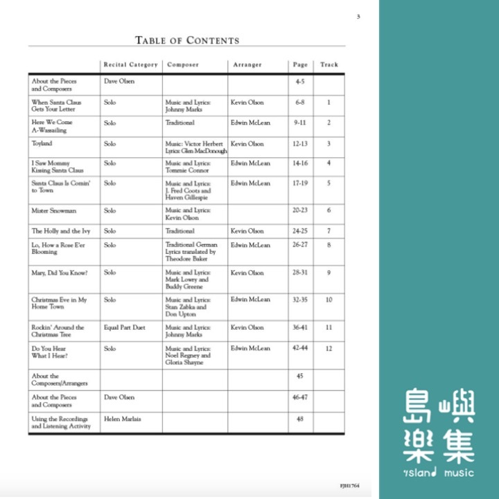 In Recital with Popular Christmas Music, Book 4