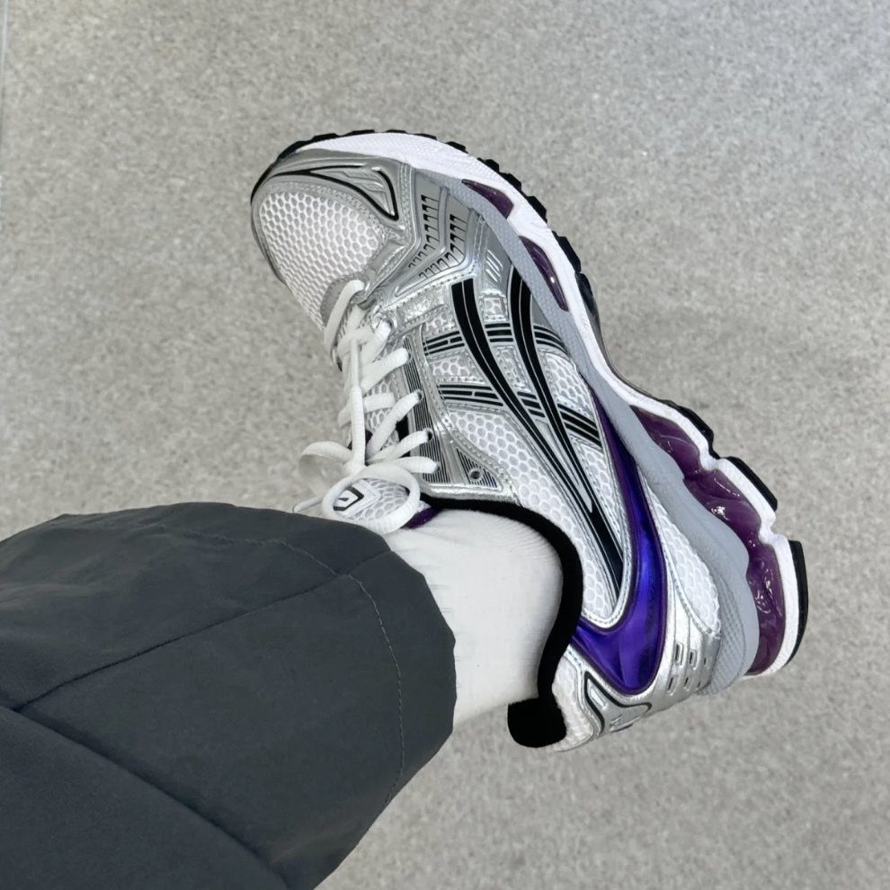 <最狂下殺🍇!!!>Asics Gel-Kayano 14 女款 Y2K 金屬 復古 銀白紫