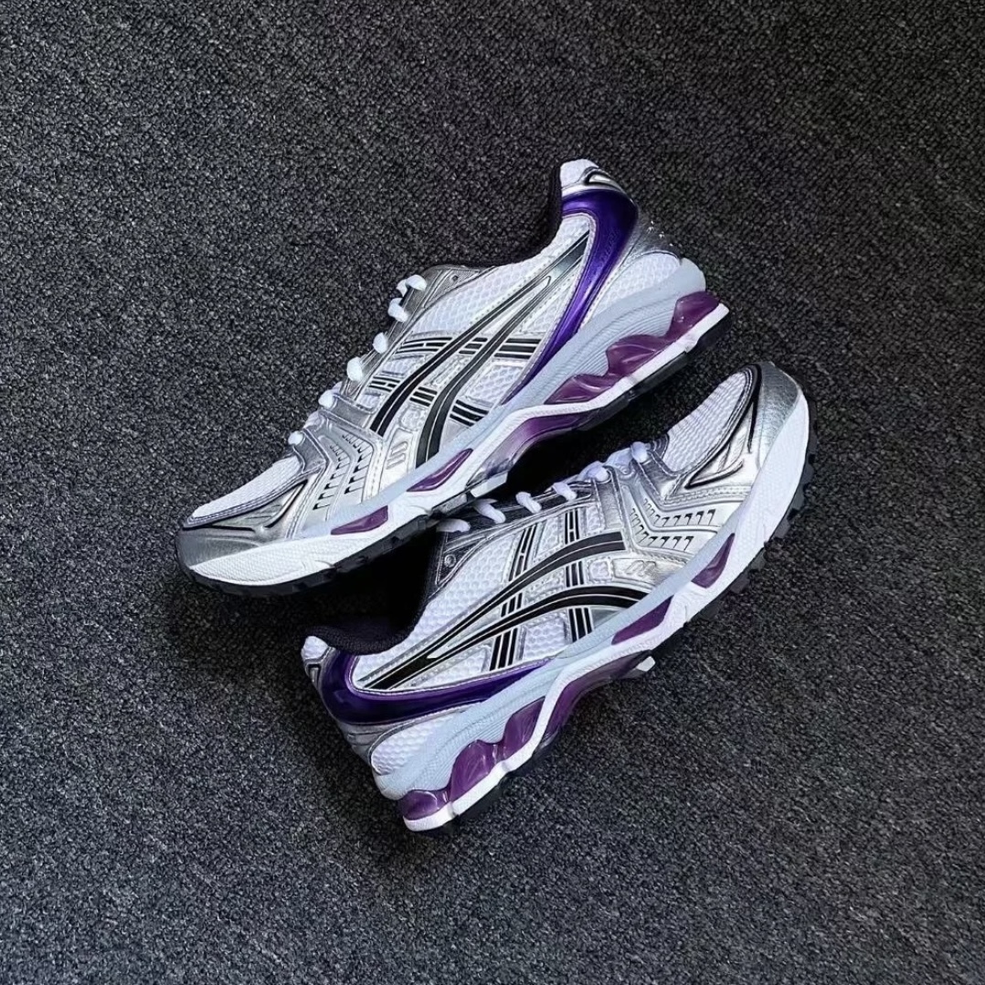 <最狂下殺🍇!!!>Asics Gel-Kayano 14 女款 Y2K 金屬 復古 銀白紫