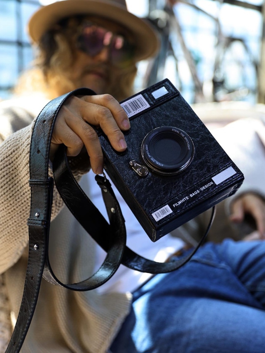 復古相機斜背包