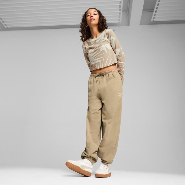 PUMA 長袖 流行系列 卡其 ARTISANAL 印花 薄長T 女 62996968