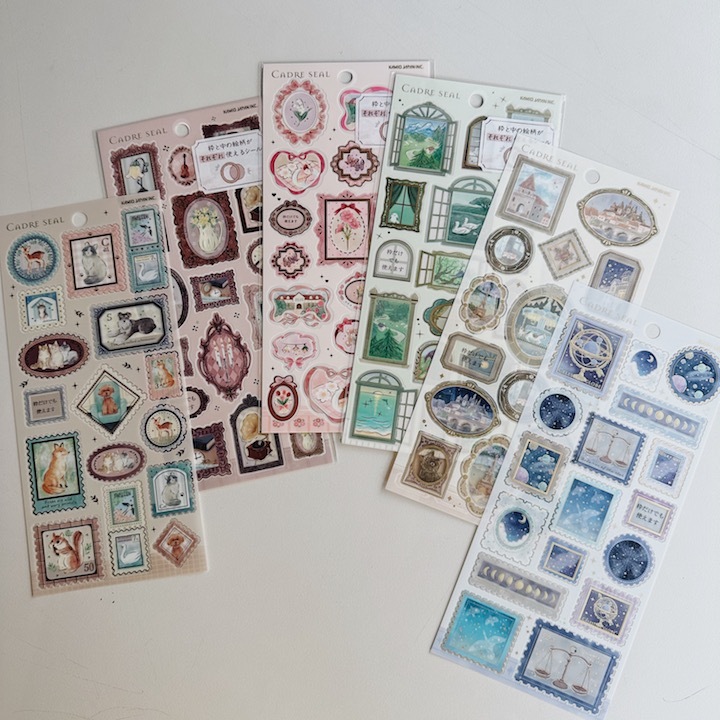 CADRE 復古畫框系列 燙金貼紙｜日本Kamio