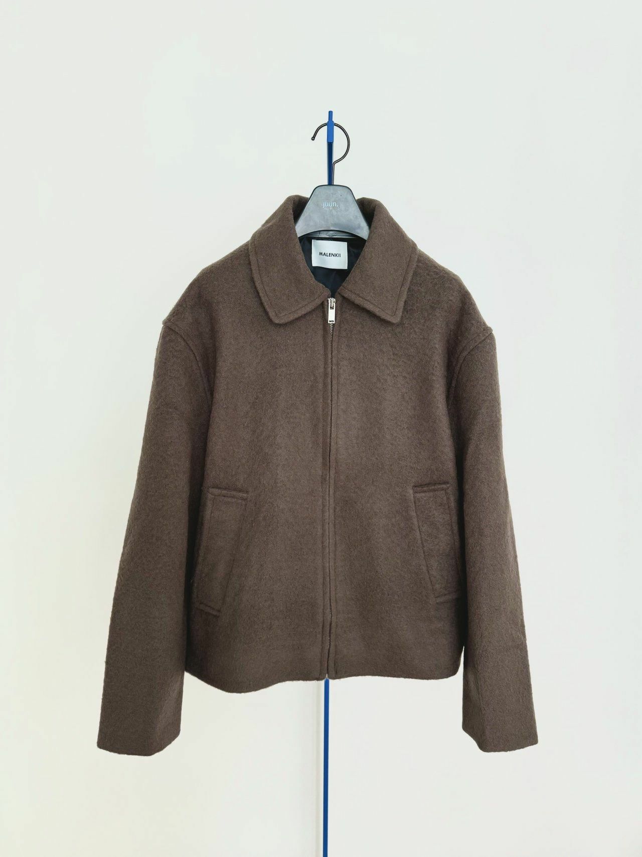 淨色反領拉鍊外套 MALENKII-117JK