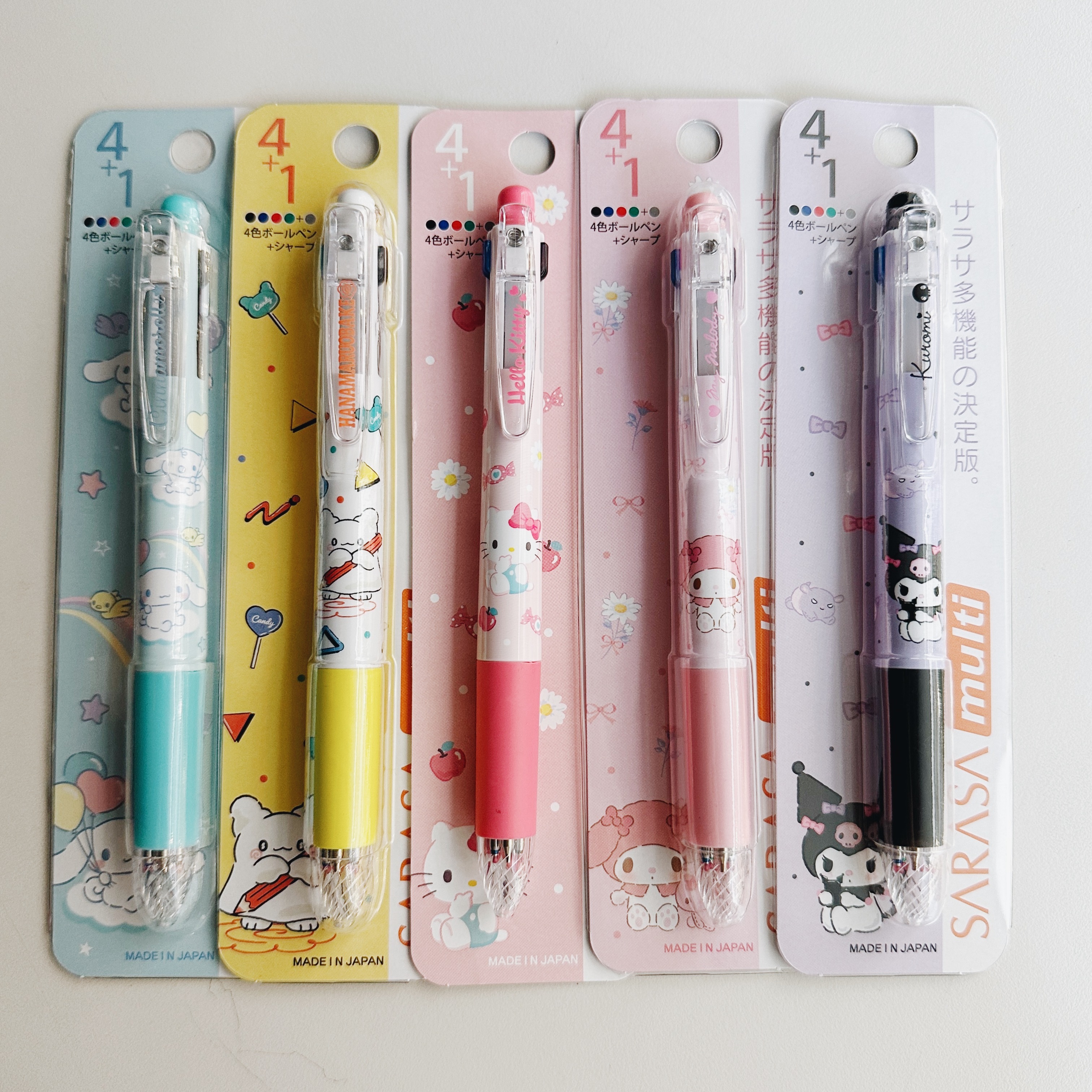 三麗鷗 x  SARASA 4+1多色中性原子筆 0.5mm｜日本Sanrio