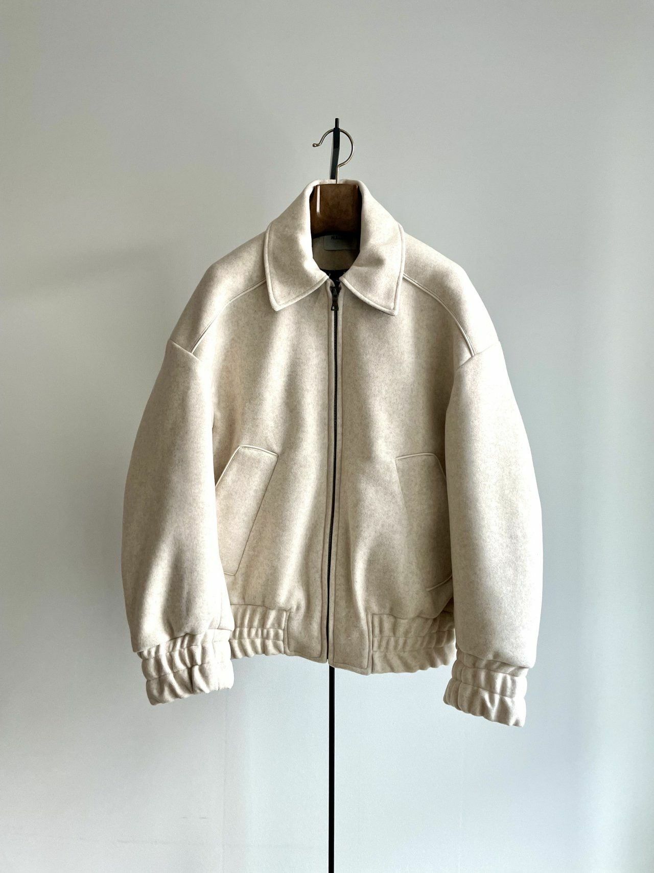 淨色反領拉鍊外套 MALENKII-119JK