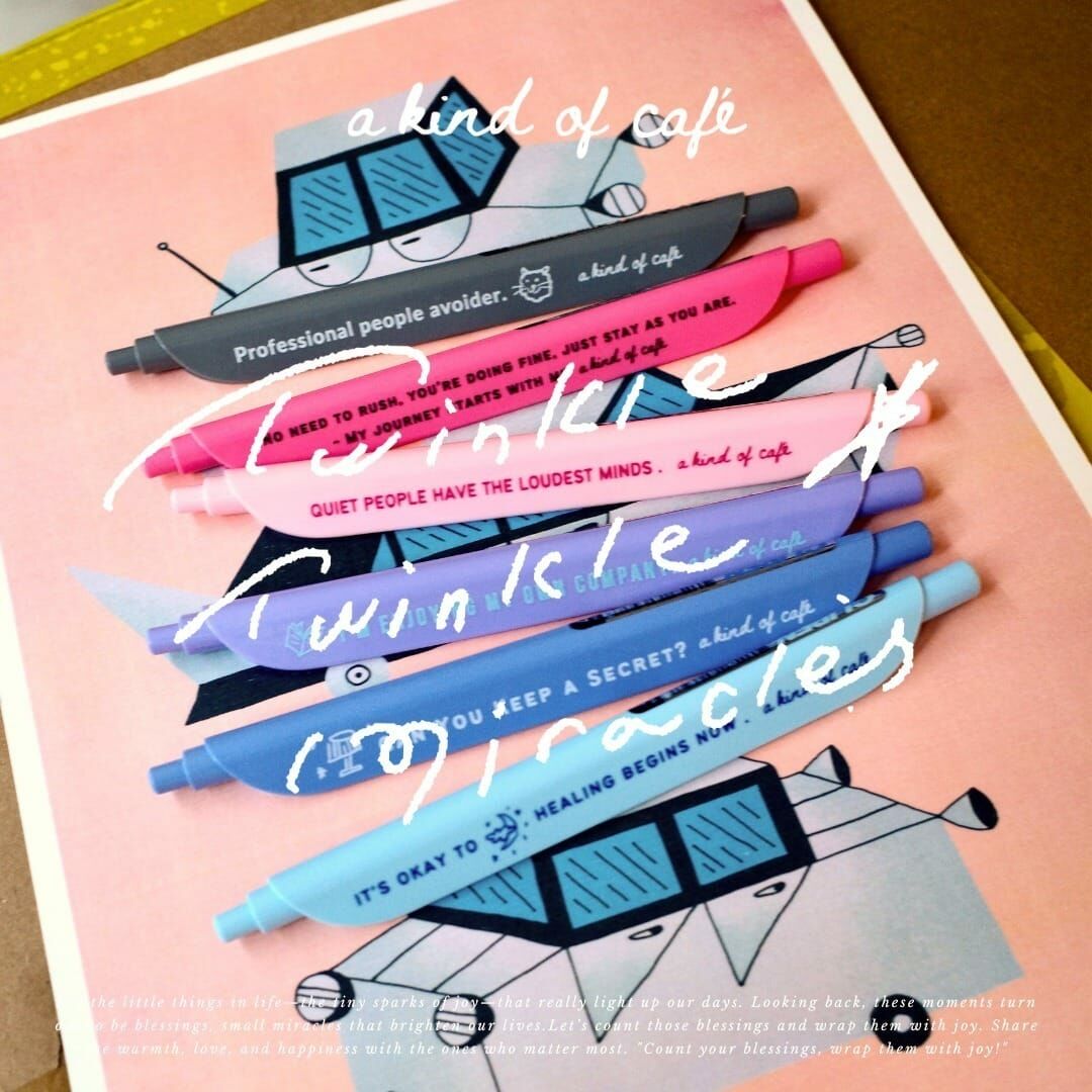 話夾子筆組合 筆+尺+文字貼｜什物 A KIND OF CAFE