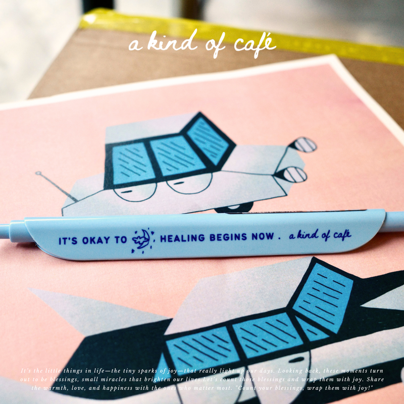 話夾子筆組合 筆+尺+文字貼｜什物 A KIND OF CAFE