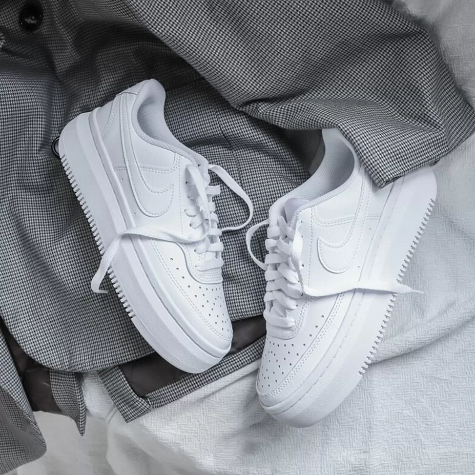 【預訂】Nike Court Vision 1 Alta 全白厚底-WOMEN