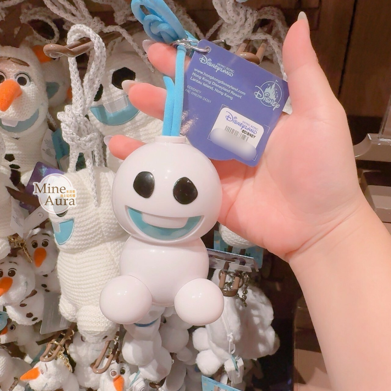 World of Frozen 限定 迷你小雪寶 Olaf 坐姿 造型 發光 掛脖 項鍊 冰雪奇緣 Frozen -香港迪士尼樂園