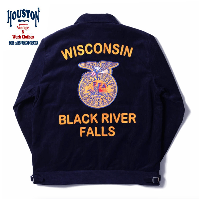 HOUSTON FFA刺繍ネイビージャケット X-LARGE HOUSTON FFA刺繍ネイビージャケット X-LARGE