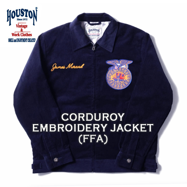 HOUSTON FFA刺繍ネイビージャケット X-LARGE HOUSTON FFA刺繍ネイビージャケット X-LARGE