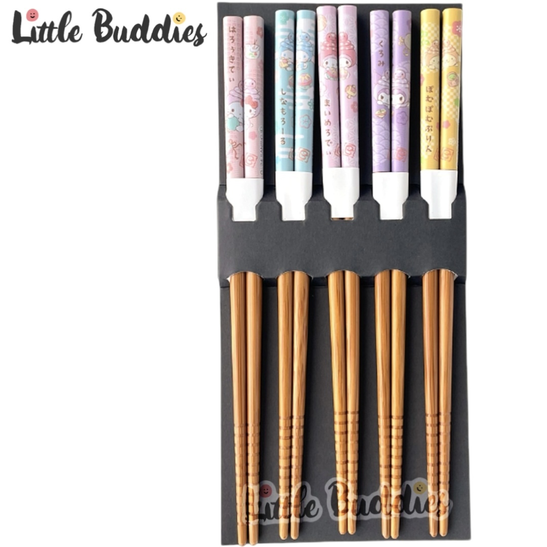 日本 Sanrio 蛇年竹筷子套裝 (1套5款)