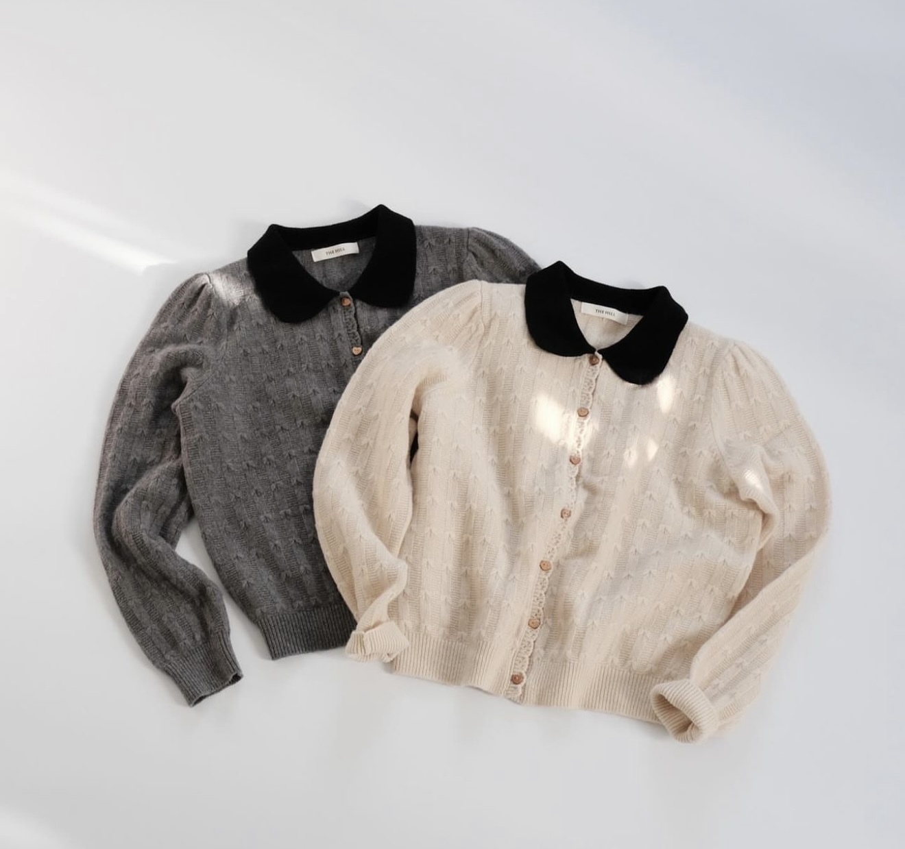 Merino Wool 心心木鈕cardigan